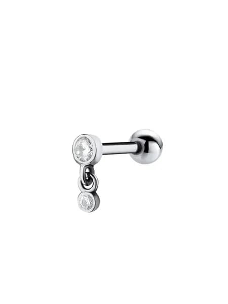 Серьга для пирсинга хряща, хеликса из серебра Литл