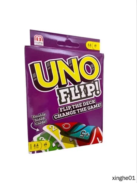 Игра карточная "UNO FLIP!" детская, в наборе - 2 колоды