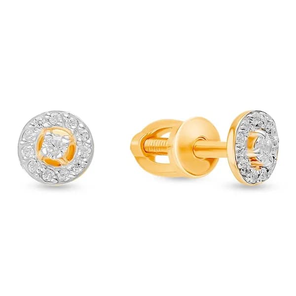 Серьги женские с фианитами из красного золота 375 пробы 585GOLD