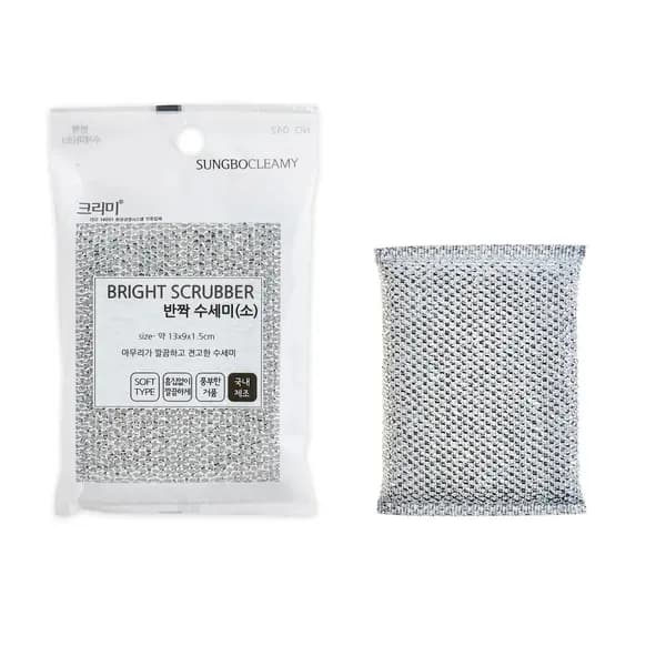 Sungbo Cleamy Скраббер для мытья посуды Bright Scrubber, 20 см х 14 см х 0,9 см