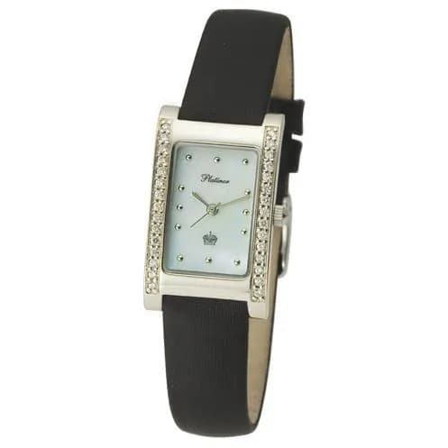 Женские серебряные часы Platinor Камилла с фианитами, арт. 200106.301