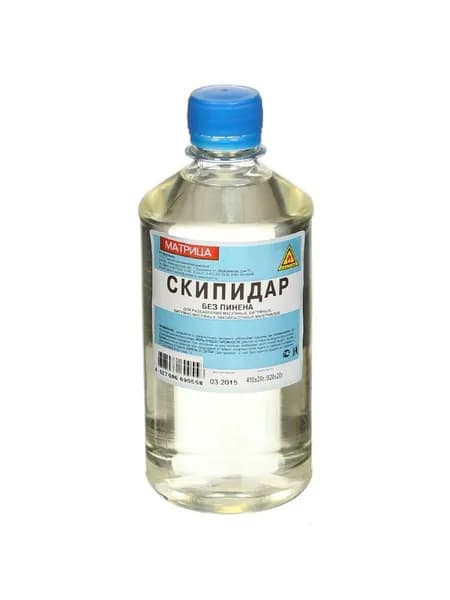 Скипидар Матрица 0.5 л, для разбавления масляных и алкидных красок и лаков