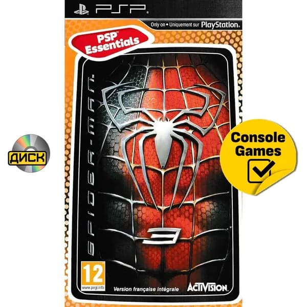 Игра PSP Spider-Man 3 (Человек Паук 3) (английская версия) (PlayStation Portable (PSP), Английская версия)