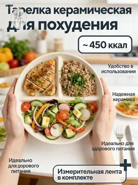 Тарелка десертная 23 см 1 шт бежевый