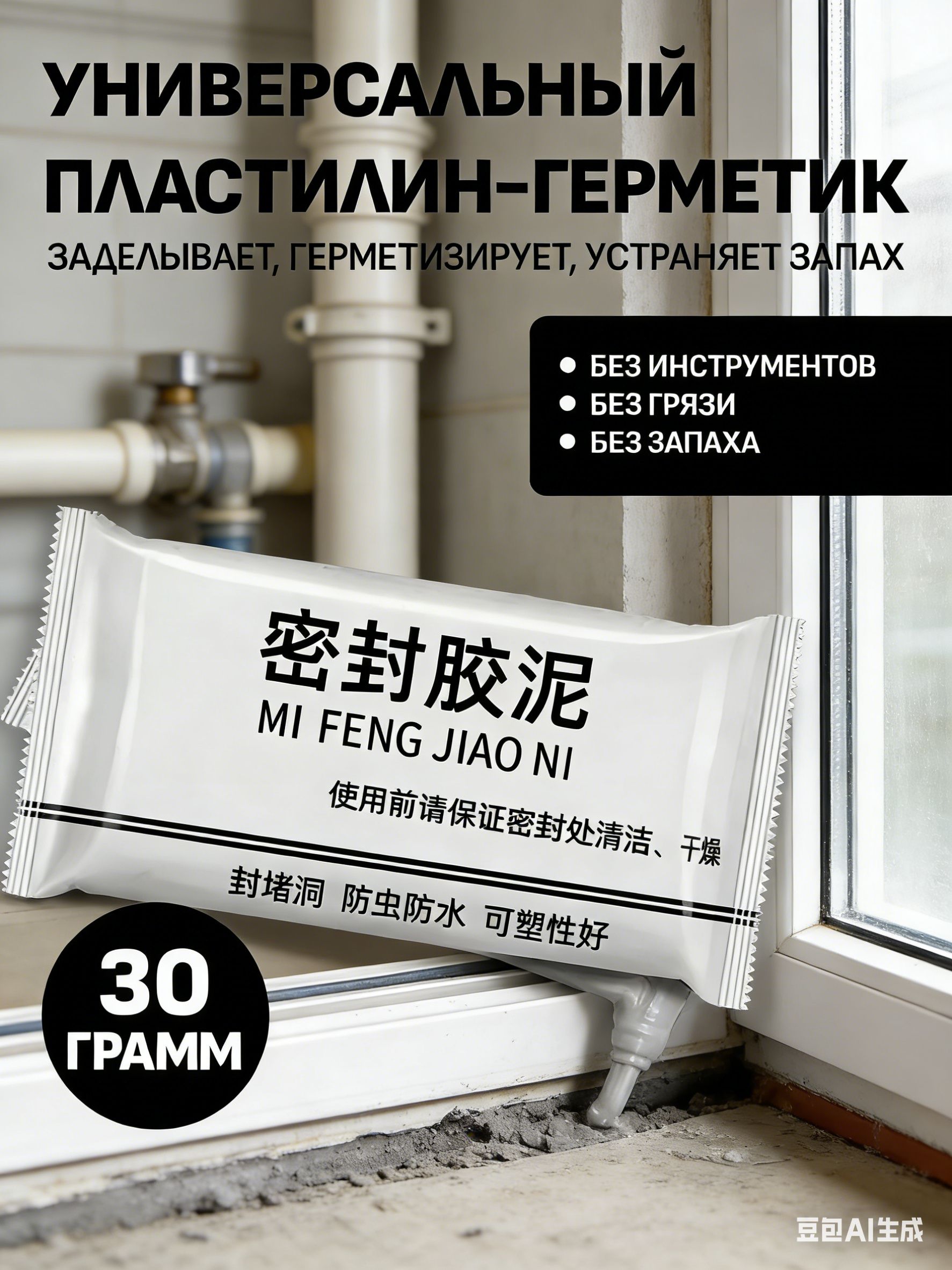 Герметик автомобильный Гель, 90 мл, 3 шт.