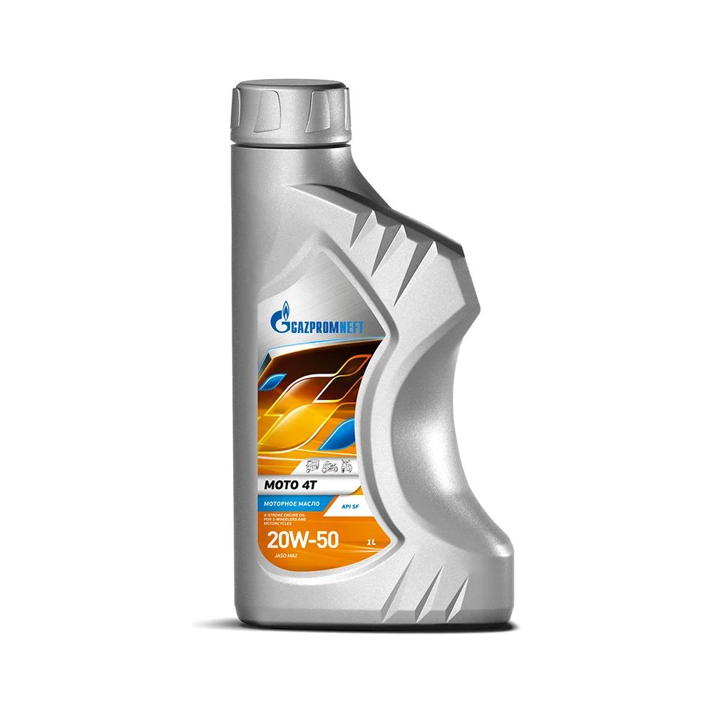Gazpromneft MOTO 4T 20W-50 Масло моторное, Минеральное, 1 л