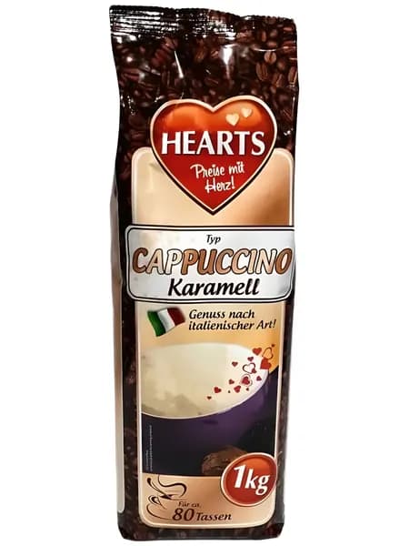 Капучино растворимый HEARTS CAPPUCHINO CARAMEL, 1000 г