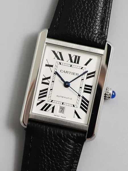 GARTIER Механические часы Cartier с римскими цифрами, женские белые часы 32,6 *25,7 мм, Европейская версия