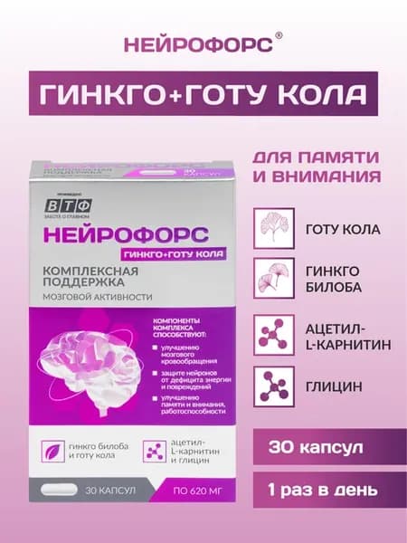 Гинкго билоба и готу кола для памяти