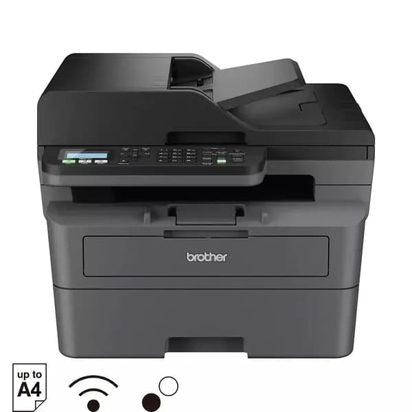 МФУ лазерное Brother MFC-L2805DW (MFC-L2805DW) черный - монохромный, A4, 1200x1200 dpi, ч/б - 34 стр/мин (A4), RJ-45, USB, Wi-Fi