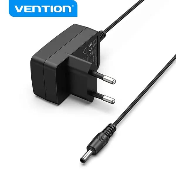 Адаптер питания 5V/2A DC 3.5mm x 1.35mm,длина 1.5 метра /Vention/ зарядное устройство для роутера,ТВ-приставки, камеры, умных устройств, арт. TPQ-W01
