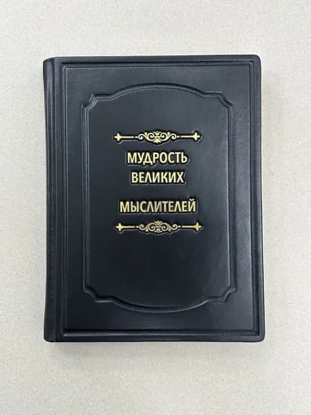 Мудрость великих мыслителей (подарочная кожаная книга)