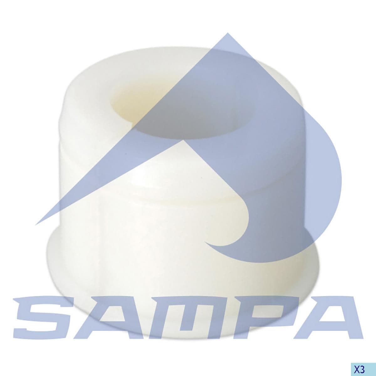 Втулка стабилизатора переднего 45*75/85*60;95 Sampa 050.017