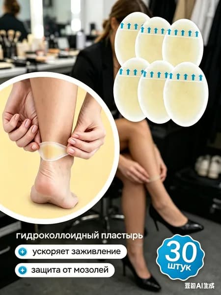 Силиконовый пластырь от натирания и мозолей на ногах ,30шт.