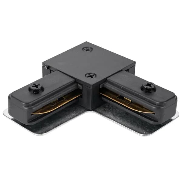Коннектор угловой черный Concone LTP-CN001L-B
