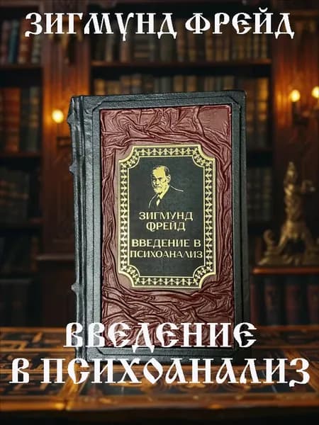Введение в психоанализ. Зигмунд Фрейд. Книга в кожаном переплёте подарочное издание. | Фрейд Зигмунд