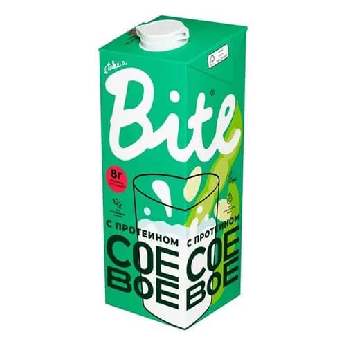 Растительный напиток Bite Соевое 1л vegan, без лактозы, постное, пп, без сахара
