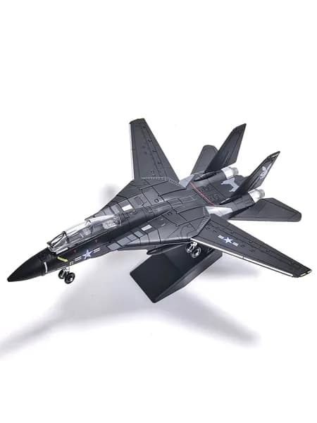 F14-черный Истребитель / Сборная модель самолета 1:72 / Конструктор для сборной модели военной техники
