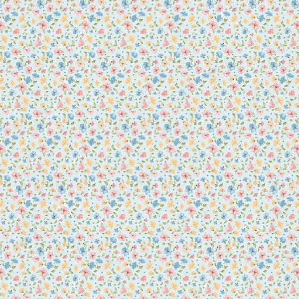Ткань для пэчворка 50x55 PEPPY Нежная история НИ-14 голубой