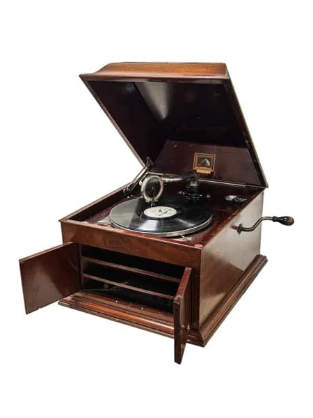 Патефон кабинетный His Master's Voice, 1927 - 1931 годы, Англия; дуб