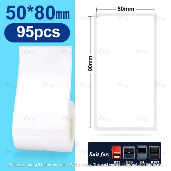 Этикетка 5 x 8 см, 95 шт.