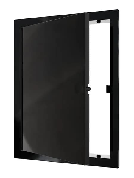 Люк ревизионный LN фланец 150х200 нажимной 172х222 пластик Black EVECS