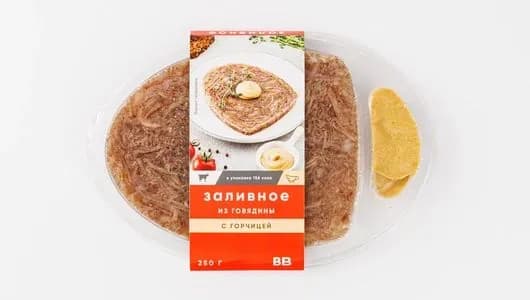 Заливное из говядины с горчицей 250 г