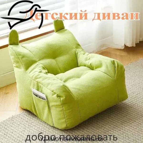 Прямой диван, механизм Нераскладной, 35х20х30 см,зеленый