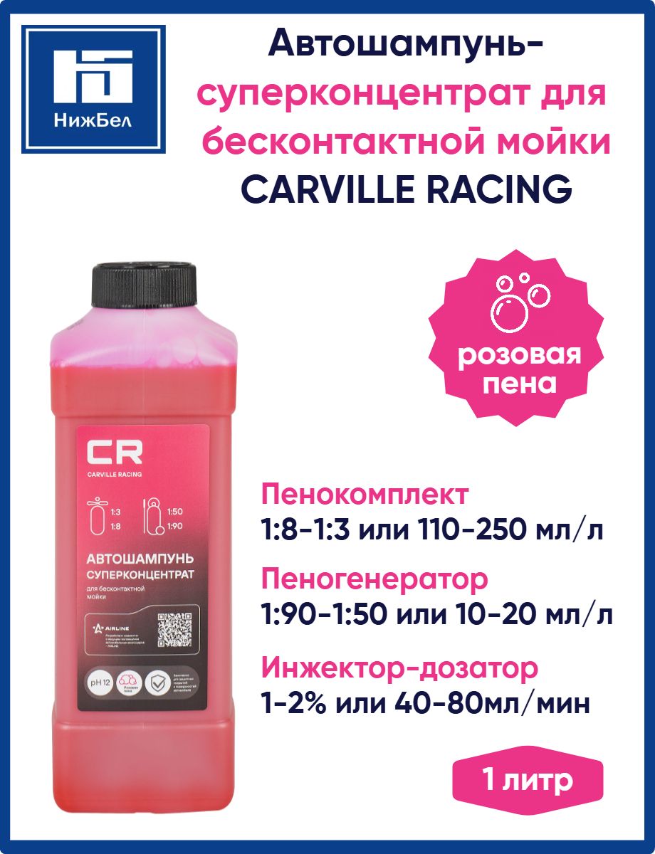 Автошампунь для бесконтактной мойки суперконцентрат 1 литр CARVILLE RACING S3052001