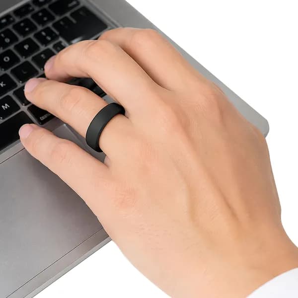 Мягкий силиконовый чехол для Oura Ring 5, чёрный, размер S