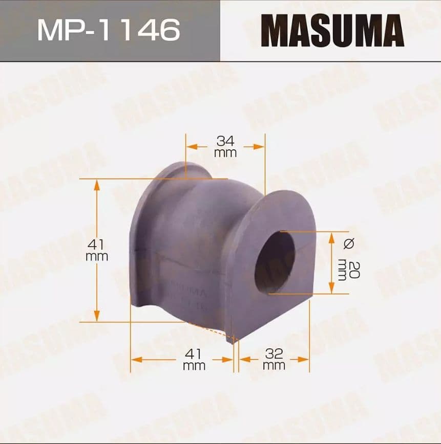 Втулка стабилизатора переднего Masuma MP-1146