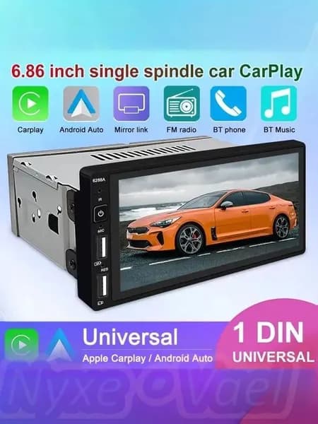 Устройство головное, диагональ: 6.8", 1 DIN, 0ГБ/4ГБ