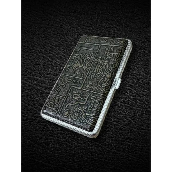 Портсигар для сигарет металлический с магнитной крышкой