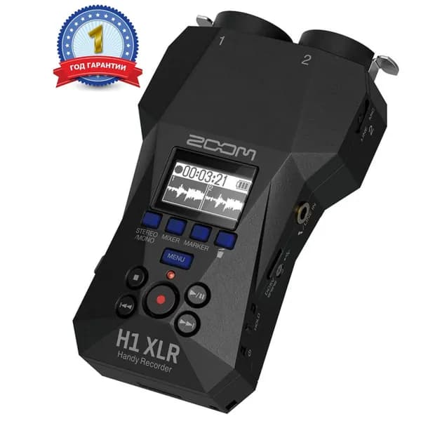 Портативный рекордер 32-bit Zoom H1 XLR