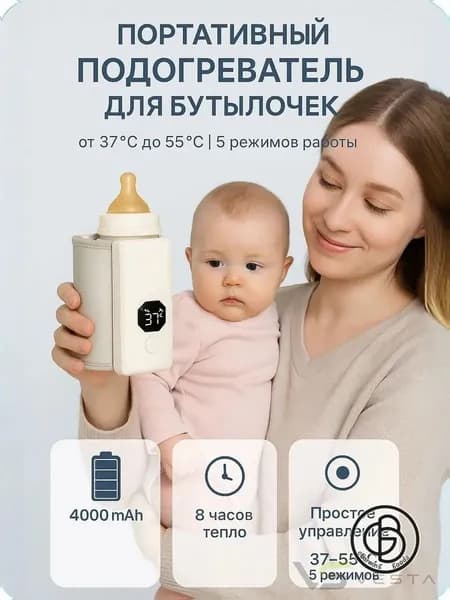 Портативный подогреватель для бутылочек беспроводной, дорожный автомобильный подогреватель детского питания USB