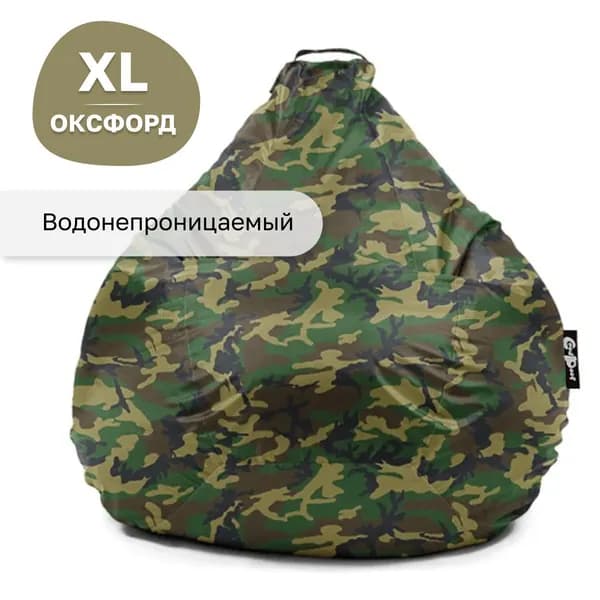 GoodPoof Кресло-мешок Груша, Оксфорд, Размер XL,хаки