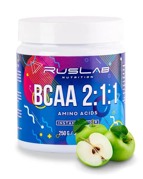 Аминокислота BCAA 2:1:1 (250 гр),вкус зеленое яблоко