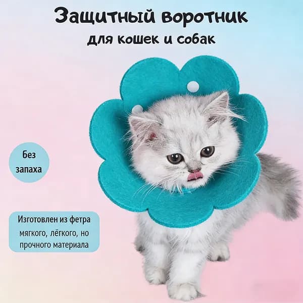 Ветеринарный защитный воротник для кошек и собак