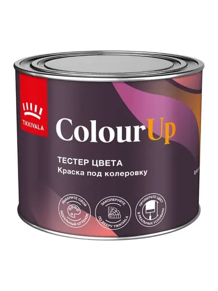 Тестер краски Colourup глубокоматовая цвет белый база A 0.4 л