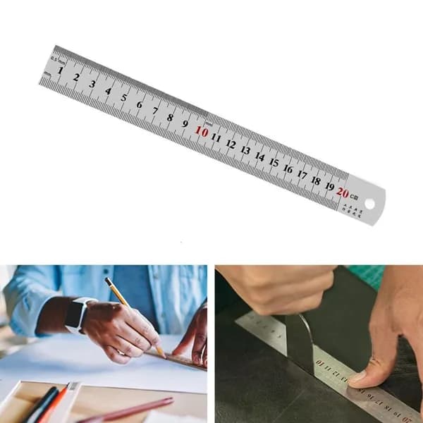 Металлические линейки-рейсшины для точных измерений, 15cm