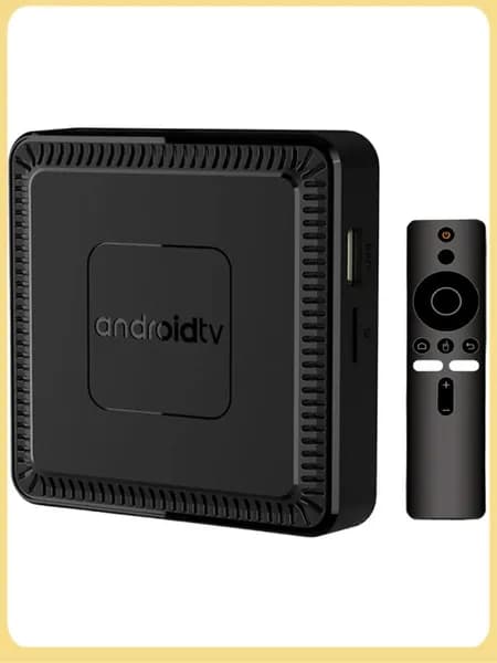 Q7 "Smart TV Box" - приставка с Android 14, Allwinner H313, 2G+8GB ROM / Dual-Band Wi Fi 6, Bluetooth 5.2, голосовой пульт, EU вилка.