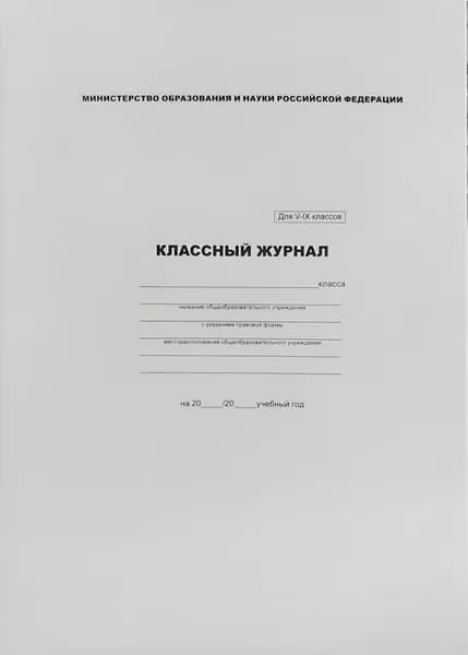 Классный журнал 5-9 классы