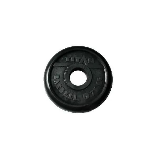 Диск (блин) обрезиненный TITAN Barbell 0,75 кг (d26)