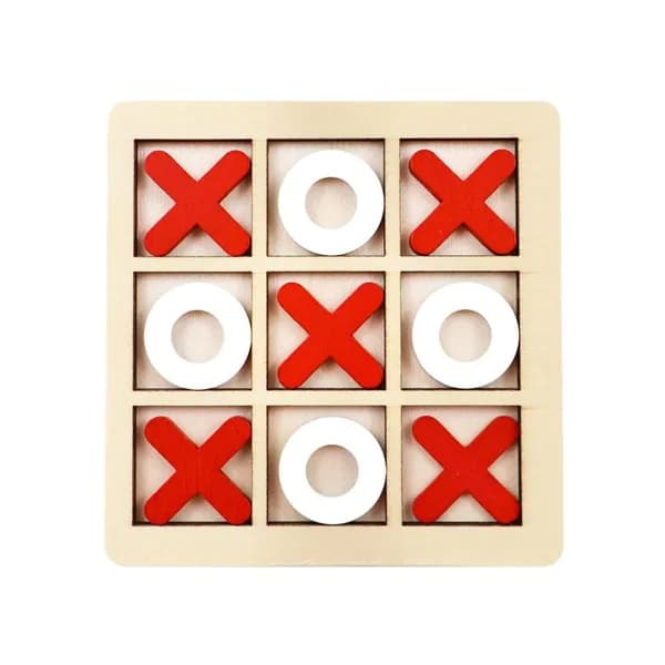 Деревянная игра Tic Tac Toe