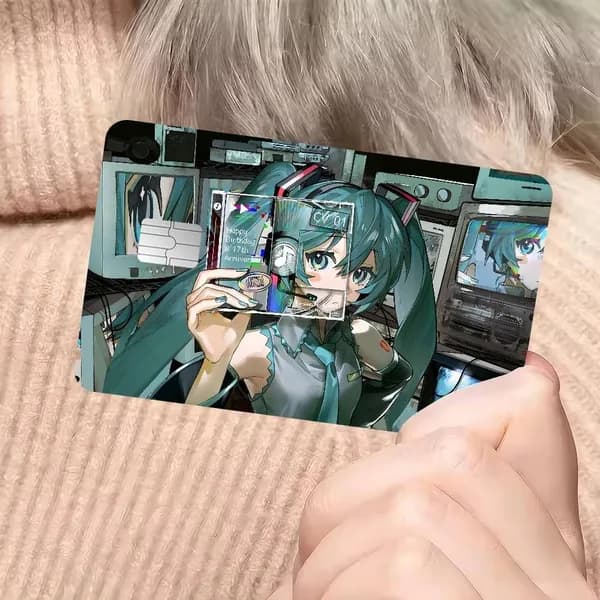 Hatsune Miku Хацунэ Мику Наклейка для банковской карты