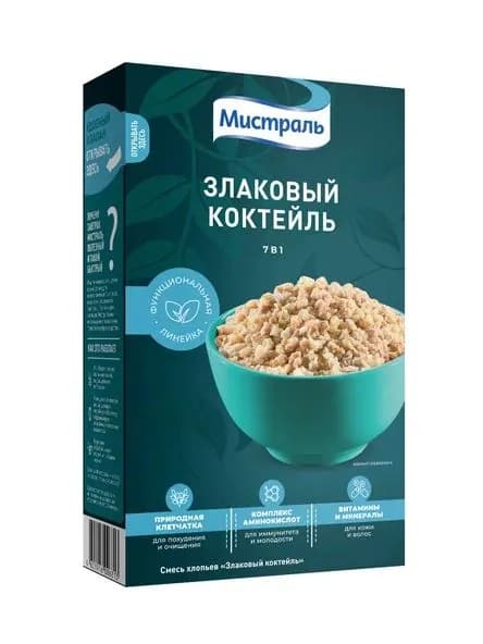 Мистраль Хлопья Смесь Злаковый коктейль , 400г, 3 шт