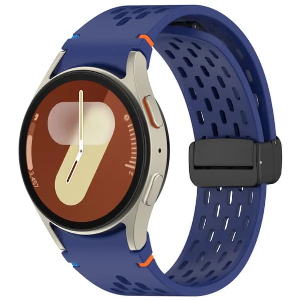 Силиконовый ремешок для Samsung Galaxy Watch 7 6 5 4 FE 40 мм 44 мм, магнитная пряжка для Samsung Watch 6 Classic/5Pro