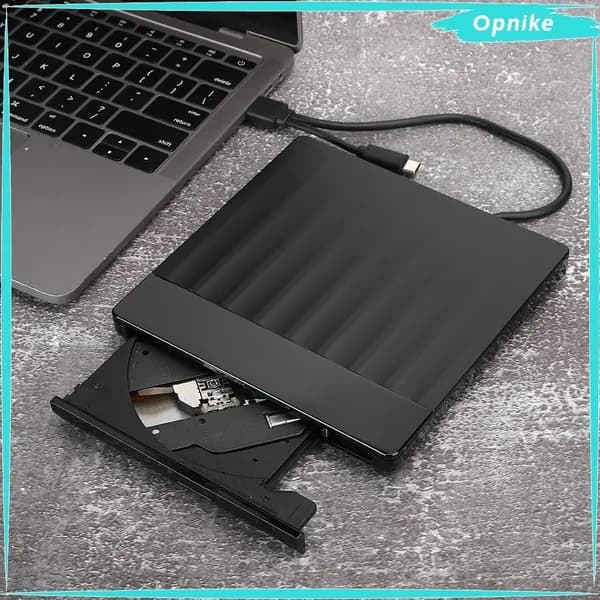 USB-пишущее устройство DVD черное