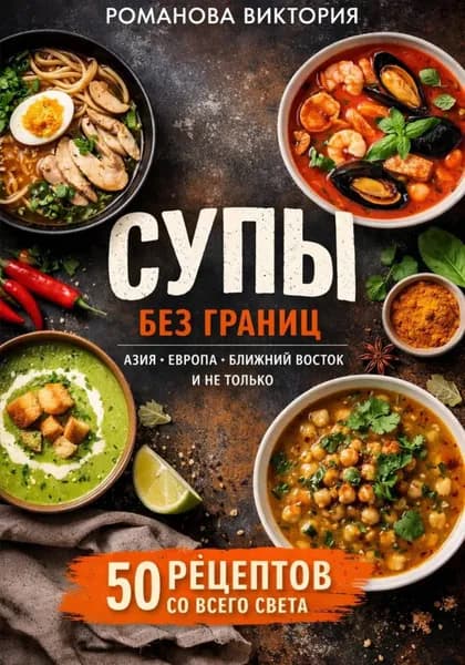 Супы без границ: Азия, Европа, Ближний Восток и не только | Романова Виктория | Электронная книга