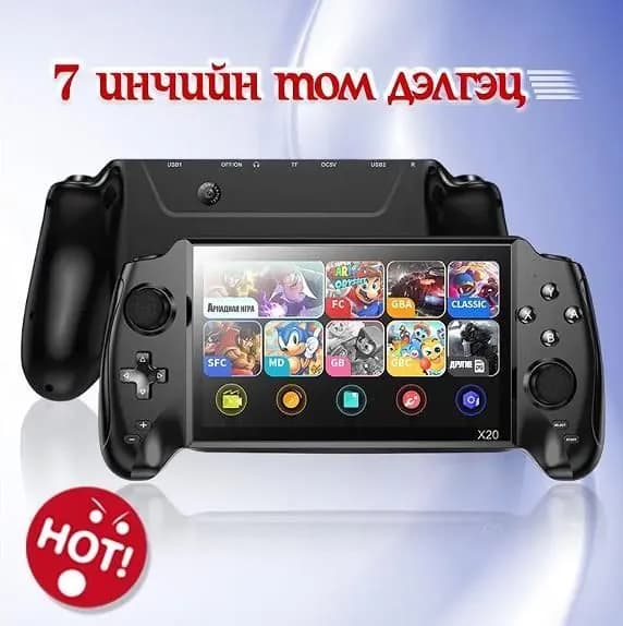 портативная игровая приставка/10 000 игр 7,0 дюйма, Двойной джойстик/psp, 16 ГБ 128 бит/черное